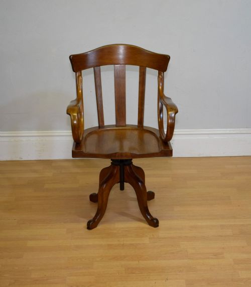 ANTIQUE SWIVEL DESK CHAIR - ADDITIONAL PHOTO 8
