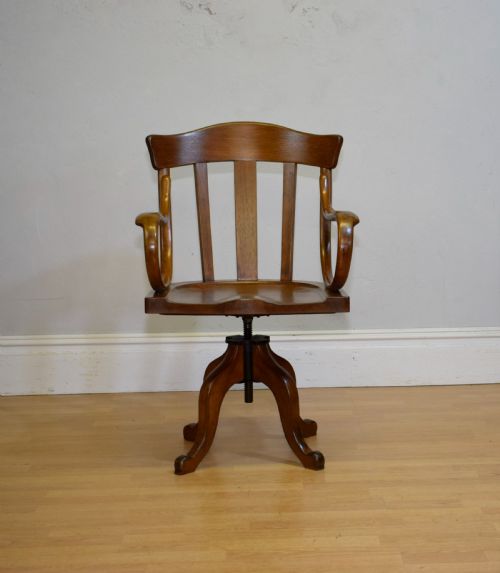 ANTIQUE SWIVEL DESK CHAIR - ADDITIONAL PHOTO 9