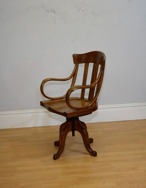 ANTIQUE SWIVEL DESK CHAIR - ADDITIONAL PHOTO 11
