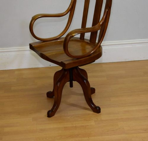 ANTIQUE SWIVEL DESK CHAIR - ADDITIONAL PHOTO 17