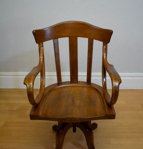 ANTIQUE SWIVEL DESK CHAIR - ADDITIONAL PHOTO 20
