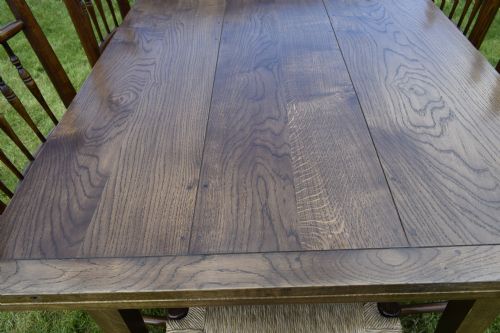 FARMHOUSE KITCHEN DINING TABLE 6 CHAIRS - ADDITIONAL PHOTO 6