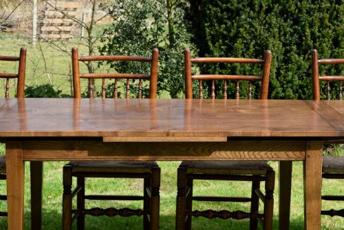 FARMHOUSE KITCHEN DINING TABLE 6 CHAIRS - ADDITIONAL PHOTO 13