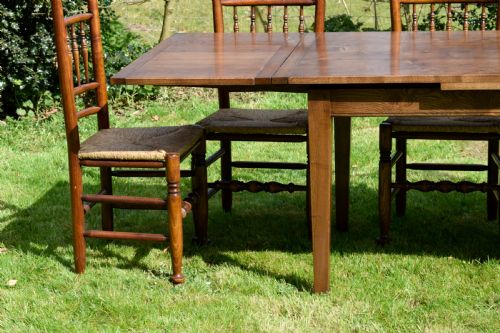 FARMHOUSE KITCHEN DINING TABLE 6 CHAIRS - ADDITIONAL PHOTO 16