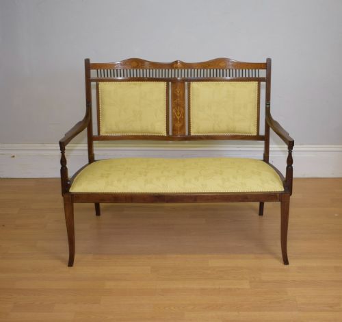 EDWARDIAN INLAID COUCH - ADDITIONAL PHOTO 1