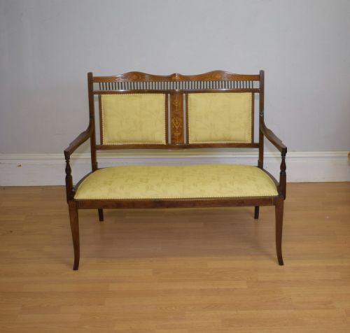 EDWARDIAN INLAID COUCH - ADDITIONAL PHOTO 2