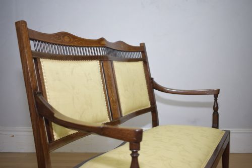 EDWARDIAN INLAID COUCH - ADDITIONAL PHOTO 14