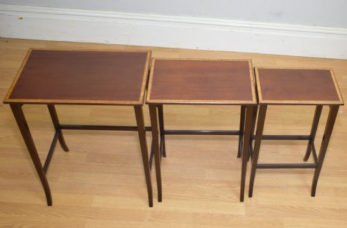 EDWARDIAN NEST OF TABLES - ADDITIONAL PHOTO 8