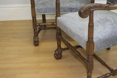 PAIR OF EARLY 20TH CENTURY FRENCH ARMCHAIRS - ADDITIONAL PHOTO 11