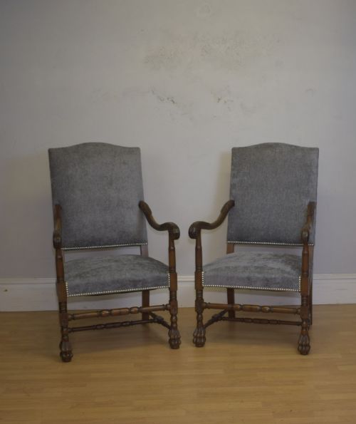PAIR OF EARLY 20TH CENTURY FRENCH ARMCHAIRS - ADDITIONAL PHOTO 17
