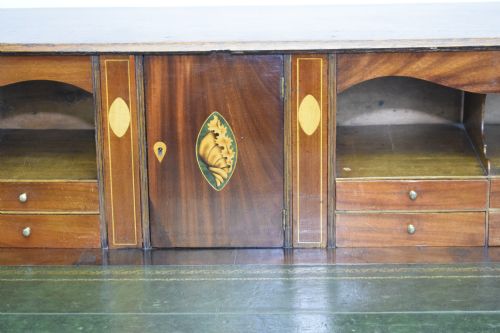 GEORGIAN PERIOD OAK BUREAU - ADDITIONAL PHOTO 7