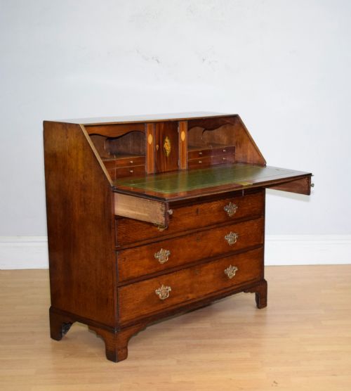 GEORGIAN PERIOD OAK BUREAU - ADDITIONAL PHOTO 16