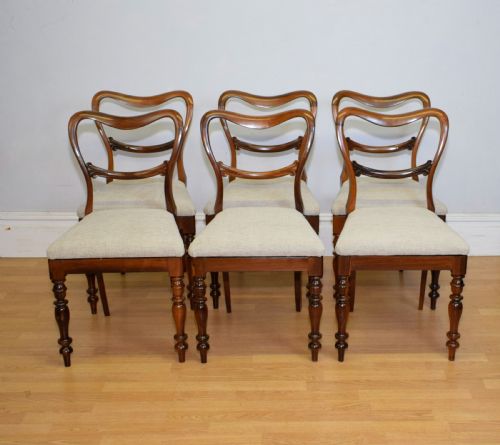 SET OF 6 ROSEWOOD REGENCY DINNING CHAIRS - ADDITIONAL PHOTO 6
