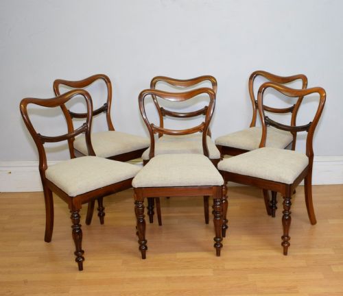 SET OF 6 ROSEWOOD REGENCY DINNING CHAIRS - ADDITIONAL PHOTO 7