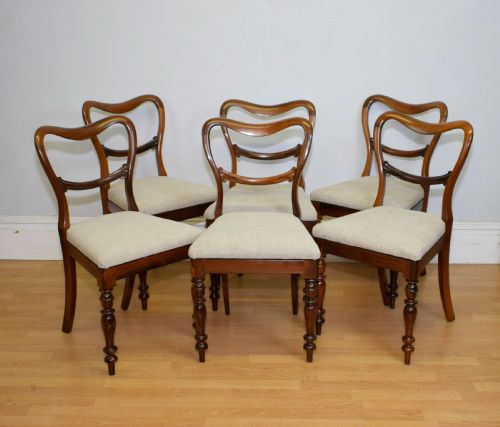 SET OF 6 ROSEWOOD REGENCY DINNING CHAIRS - ADDITIONAL PHOTO 9