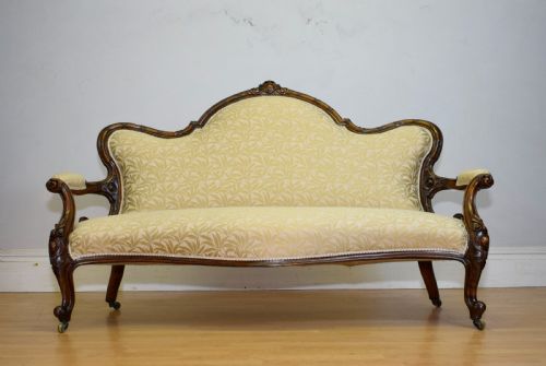 antique couch sofa settee - CATEGORY: ANTIQUE SOFAS - DATED VICTORIAN