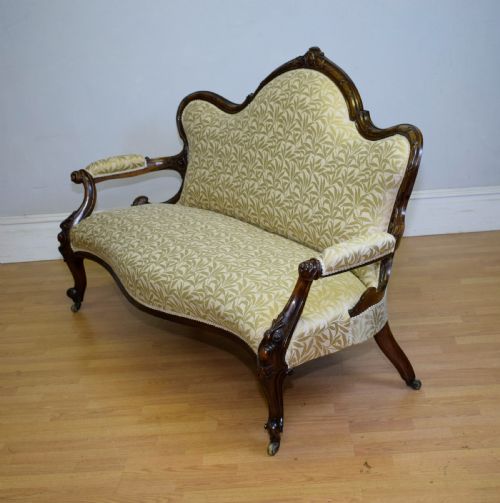 ANTIQUE COUCH SOFA SETTEE - ADDITIONAL PHOTO 3
