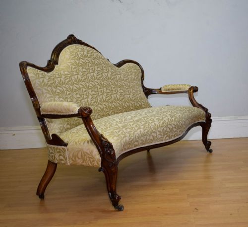 ANTIQUE COUCH SOFA SETTEE - ADDITIONAL PHOTO 17