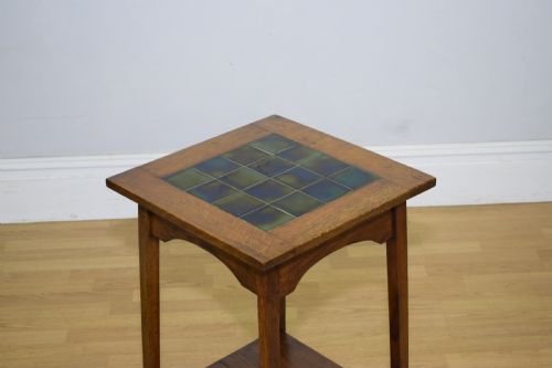 ANTIQUE ARTS CRAFTS SIDE TABLE - ADDITIONAL PHOTO 4