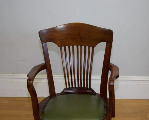 ANTIQUE EDWARDIAN DESK CHAIR - ADDITIONAL PHOTO 2