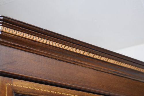 ANTIQUE EDWARDIAN INLAID CORNER DISPLAY CUPBOARD - ADDITIONAL PHOTO 14