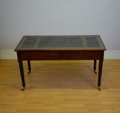 ANTIQUE REGENCY PARTNERS DESK - ADDITIONAL PHOTO 1