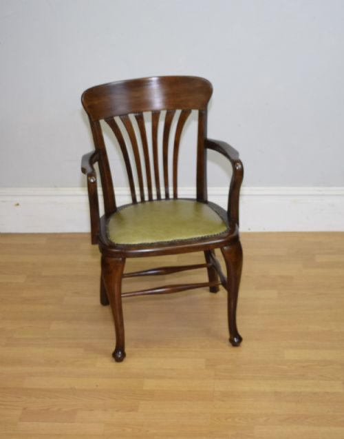 EDWARDIAN DESK ARMCHAIR - ADDITIONAL PHOTO 4