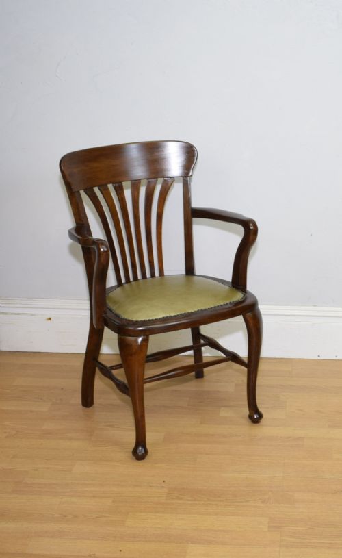 EDWARDIAN DESK ARMCHAIR - ADDITIONAL PHOTO 8