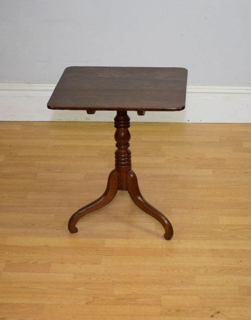 GEORGIAN PERIOD OAK TRIPOD TABLE - ADDITIONAL PHOTO 1