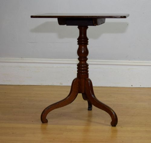 GEORGIAN PERIOD OAK TRIPOD TABLE - ADDITIONAL PHOTO 2