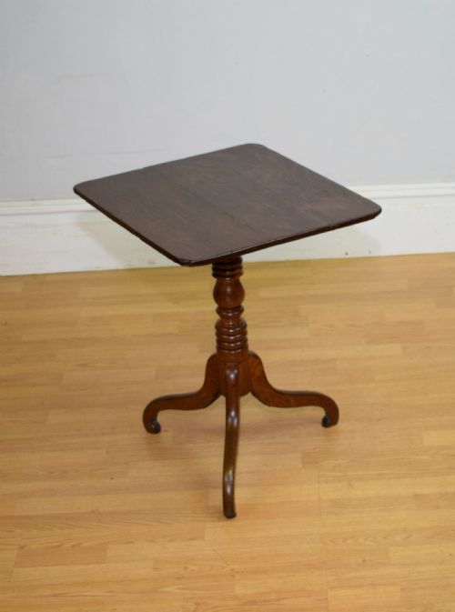 GEORGIAN PERIOD OAK TRIPOD TABLE - ADDITIONAL PHOTO 5