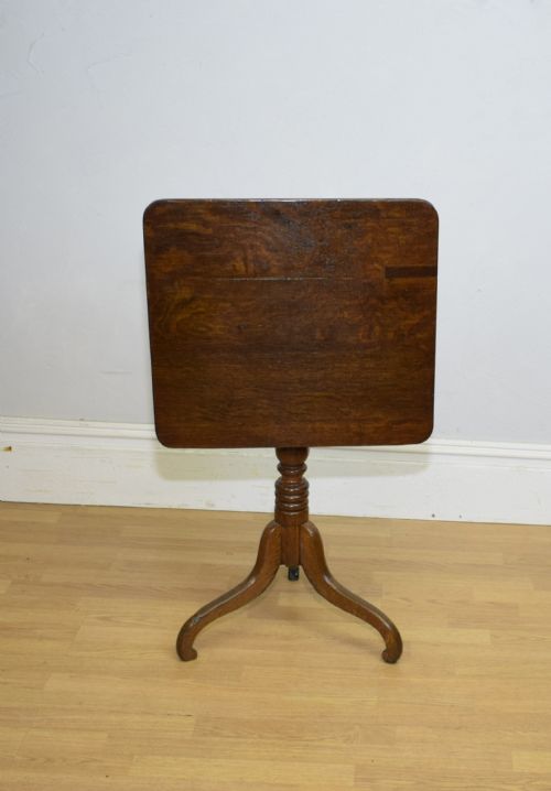 GEORGIAN PERIOD OAK TRIPOD TABLE - ADDITIONAL PHOTO 9