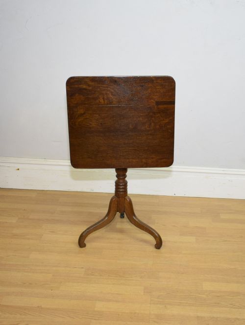 GEORGIAN PERIOD OAK TRIPOD TABLE - ADDITIONAL PHOTO 12