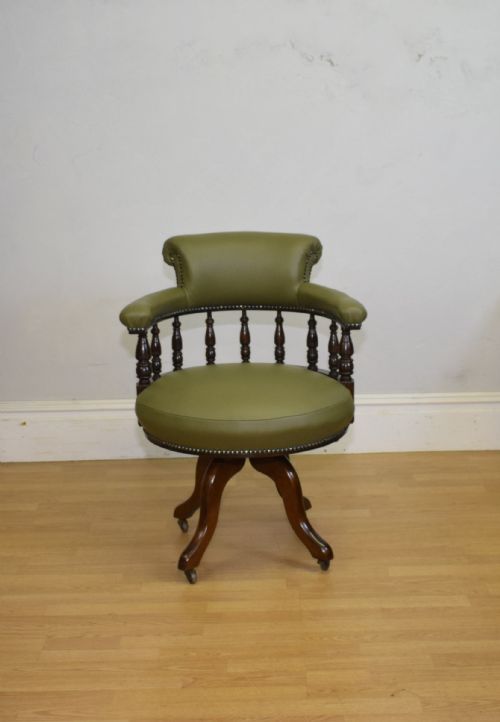 antique victorian office swivel chair - CATEGORY: ANTIQUE CHAIRS - DATED VICTORIAN