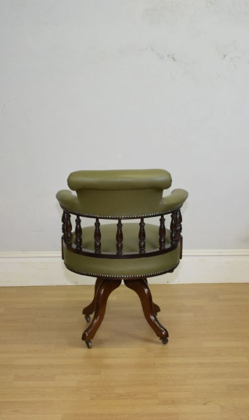 ANTIQUE VICTORIAN OFFICE SWIVEL CHAIR - ADDITIONAL PHOTO 15