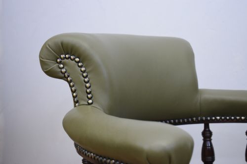 ANTIQUE VICTORIAN OFFICE SWIVEL CHAIR - ADDITIONAL PHOTO 19