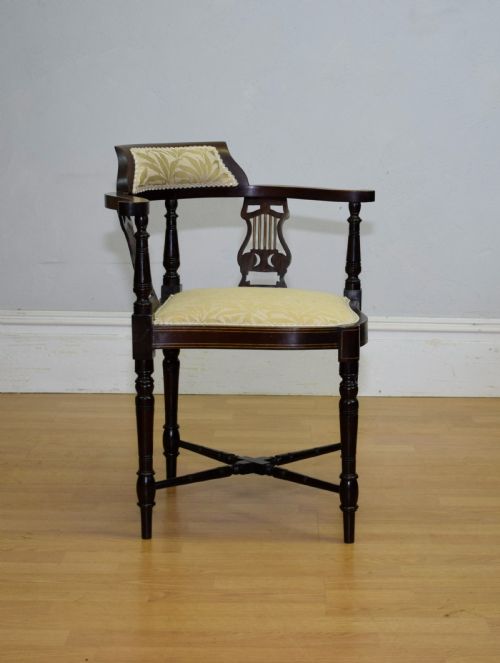 ANTIQUE VICTORIAN CORNER CHAIR - ADDITIONAL PHOTO 5