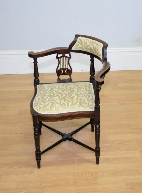 ANTIQUE VICTORIAN CORNER CHAIR - ADDITIONAL PHOTO 7