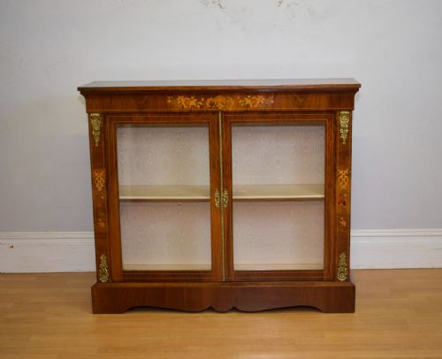VICTORIAN WALNUT INLAID CABINET - ADDITIONAL PHOTO 1