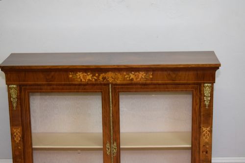 VICTORIAN WALNUT INLAID CABINET - ADDITIONAL PHOTO 4