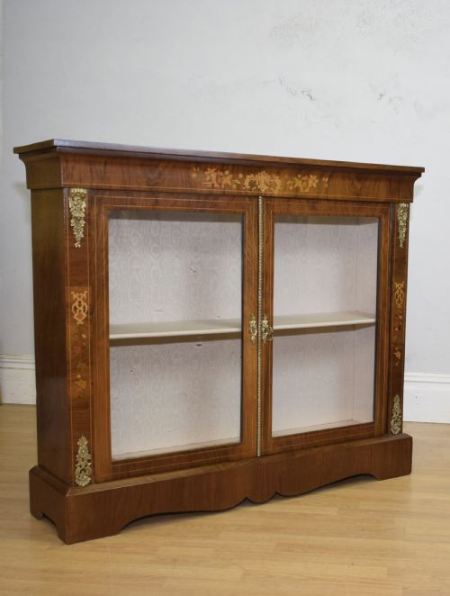 VICTORIAN WALNUT INLAID CABINET - ADDITIONAL PHOTO 12