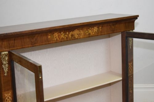 VICTORIAN WALNUT INLAID CABINET - ADDITIONAL PHOTO 14