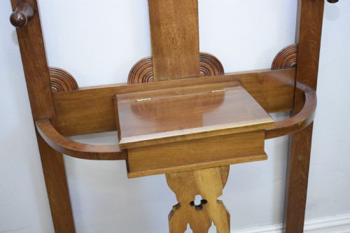 EDWARDIAN WALNUT HALL STAND - ADDITIONAL PHOTO 17