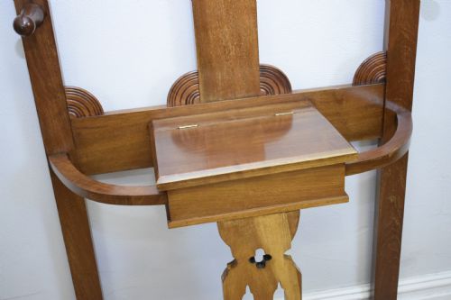 EDWARDIAN WALNUT HALL STAND - ADDITIONAL PHOTO 19