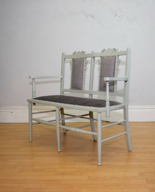 ANTIQUE EDWARDIAN COUCH - ADDITIONAL PHOTO 4