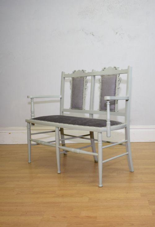 ANTIQUE EDWARDIAN COUCH - ADDITIONAL PHOTO 5