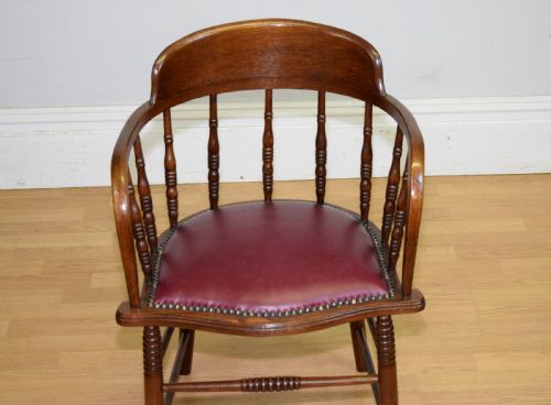 EARLY 20TH CENTURY DESK CHAIR - ADDITIONAL PHOTO 3