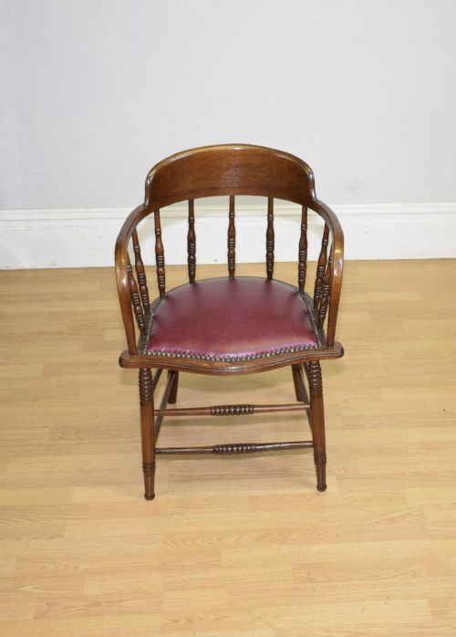 EARLY 20TH CENTURY DESK CHAIR - ADDITIONAL PHOTO 4