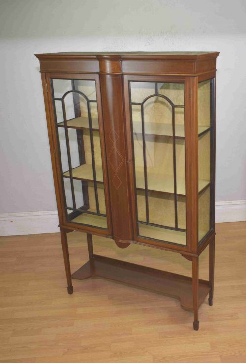 edwardian display cabinet - CATEGORY: ANTIQUE CABINETS - DATED EDWARDIAN
