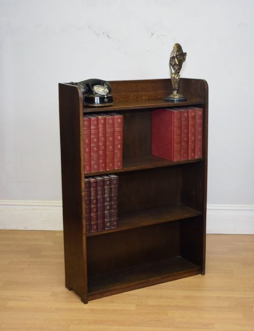ARTS CRAFTS OAK BOOKCASE - ADDITIONAL PHOTO 7